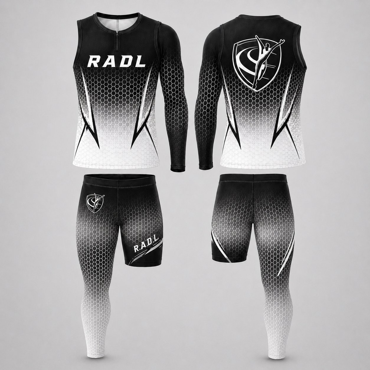 RADL Black/White One-Arm One-Leg Uniform