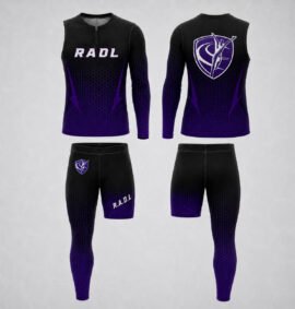 RADL Black/Purple One-Arm One-Leg Uniform