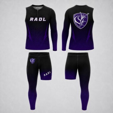 RADL Black/Purple One-Arm One-Leg Uniform