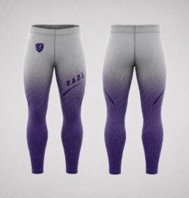 RADL Gray/Deep Purple Full-Length Tights