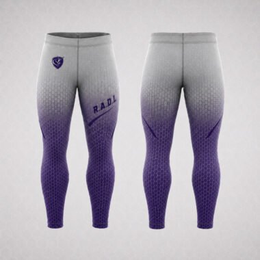 RADL Gray/Deep Purple Full-Length Tights