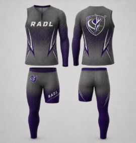 RADL Gray/Purple One-Arm One-Leg Uniform