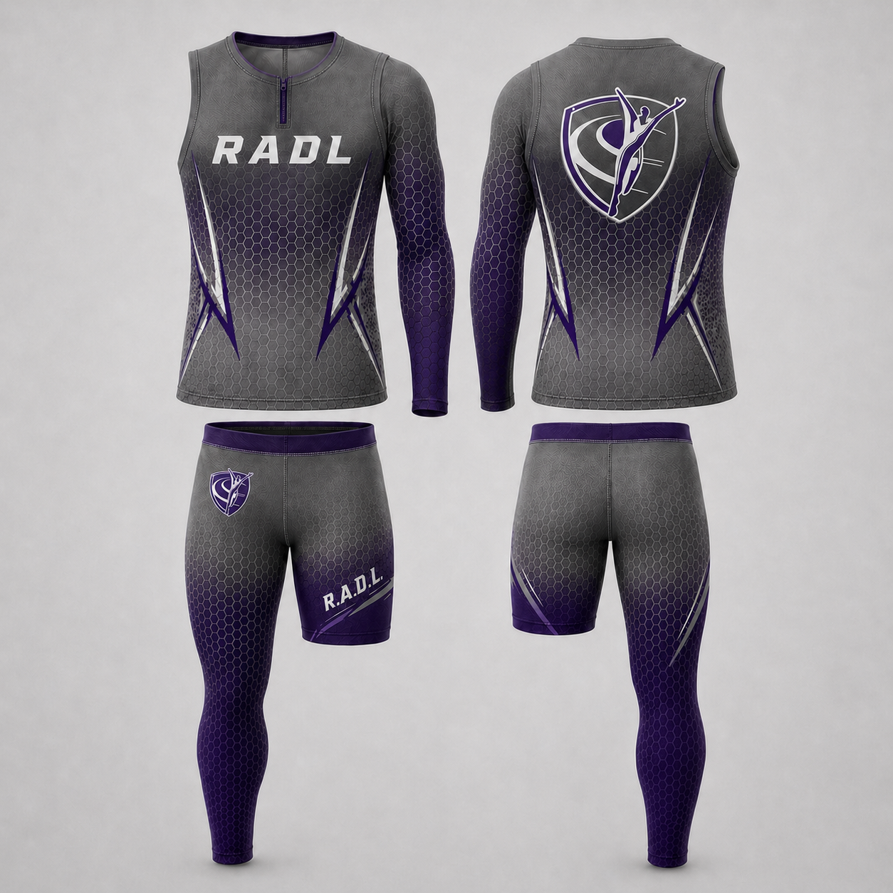 RADL Gray/Purple One-Arm One-Leg Uniform