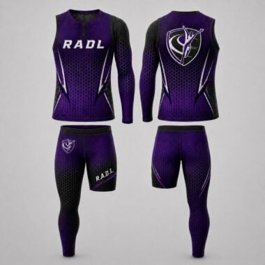 RADL Purple/Black One-Arm One-Leg Uniform