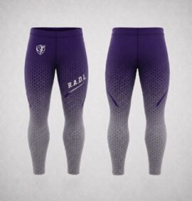 RADL Deep Purple/Gray Full-Length Tights