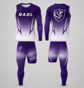RADL Purple/White One-Arm One-Leg Uniform