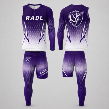 RADL Purple/White One-Arm One-Leg Uniform
