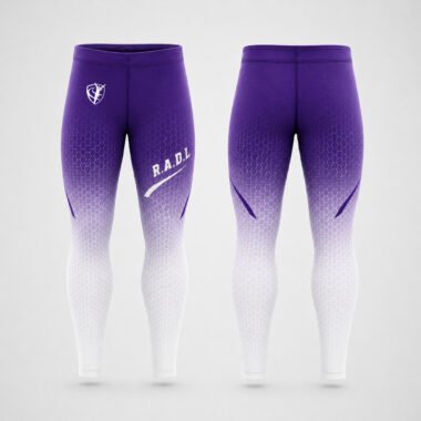 RADL Deep Purple/White Full-Length Tights