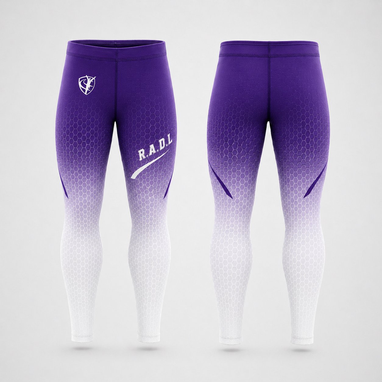 RADL Deep Purple/White Full-Length Tights