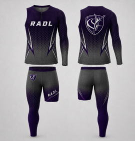 RADL Purple/Gray One-Arm One-Leg Uniform