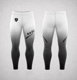 RADL White/Black Full-Length Tights