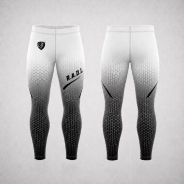RADL White/Black Full-Length Tights